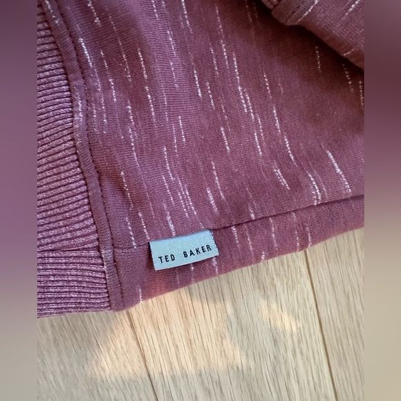 TED BAKER CREW NECK SWEATER/sweatshirt. Dusty rose size 3/small - medium. EUC - Picture 9 of 12